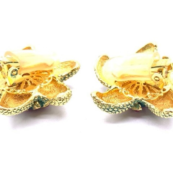 Stunning Barrera Sea Star Clip-on Earrings. Iconic. Excellent vintage condition - Picture 3 of 5